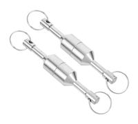 POPETPOP Llavero Magnético de 4 Piezas para Prueba de Joyas Kit Comprobador de Imanes para Oro y Plata Diámetro 17 MM Fuerza de Tracción 12 Kg Herramienta Portátil para Joyeros y