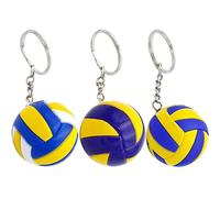 POPETPOP Llavero Pack de 3piezas en Aleación y Cuero de Voleibol para Bolso Función y Significado Conmemorativo para Celebraciones Deportivas