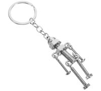 POPETPOP Llavero Robot de Metal Punk DIY Colgante Decorativo para Mochila y Llaves Resistente y Accesorio Multifuncional para Bolsas y Coches