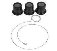 POPETPOP Lupa de Aro para Joyería y Reparación de Relojes, Clip Ajustable, Lente de Vidrio 5x-15x, 4 Piezas, Herramienta Precisa para Trabajos Detallados y Lectura