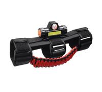 POPETPOP Luz de Barra Antivuelco, Luz de Cúpula para Barra Antivuelco, Rojo, 800mah, Carga Usb, Correa Ajustable, Plástico y Tela Oxford, para Leer y Trabajar