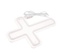 POPETPOP Luz de Neón LED en Forma de Cruz de Luz Fría para Decoración de Pared Espiritual, Acrílico de 29x18cm, Fácil Instalación y Ambiente Relajante para Hogar o Iglesia