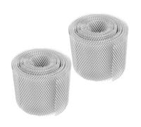 POPETPOP Malla Protectora para Canaletas de Aluminio 2 Rollos 5 Pulgadas X 20 Pies Filtro para Hojas y Desechos Cubierta de Malla para Protección de Bajantes y Drenaje en Techos