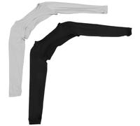 POPETPOP Mangas de Sol para Mujer 2 Piezas, Mangas Refrescantes con Orificio para Dedos, Protección UV para Ciclismo, Golf y Deportes al Aire Libre, Tela Transpirable y Elástica, Color