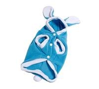 POPETPOP Mantener Ropa de Abrigo para Mascotas Dog Clothes Traje de Perro criar Bata de Toalla para Perros Camisa de Perro Ropa Perro Chaleco de algodón para Mascotas Chaqueta de Perro Blue