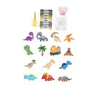 POPETPOP Manualidades Portátiles de Dinosaurios de Fieltro para Educativas y Adorables para Creativos y Desarrollo de Habilidades Prácticas