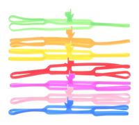 POPETPOP Marcadores de Silicona 7 Piezas Colores Surtidos, Marcapáginas Punta de Dedo, Resistentes y Portátiles para Estudiantes y Suministros de Lectura