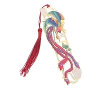 POPETPOP Marcapáginas Metálico Estilo Chino con Diseño Tallado de Dragón y Fénix Colgante con Cadena Accesorio Original para Amantes Lectura Obsequio Cultural Único 1 Color Aleatorio
