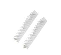 POPETPOP Masajeador para Gatos para Rascar y Quitar Pelos 4 Peines de Esquina de Plástico Blanco, Cepillo Extraíble en Paredes y Esquinas