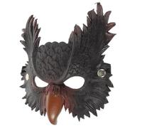 POPETPOP Máscara de Búho para Fiesta de Disfraces, Mascarilla Decorativa Ligera Banda Elástica, Accesorio para Halloween, Carnaval y Cosplay, Diseño Transpirable y Cómodo, Color Aleatorio