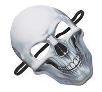POPETPOP Máscara De Calavera Que Brilla En La Oscuridad. Cráneo Disfraz De Esqueleto Para Hombre Máscara De Halloween Máscaras De Halloween De Miedo Máscara De Punk Eva Blanco