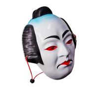 POPETPOP Máscara Kabuki Tradicional Japonesa Para Cosplay Máscara Samurai Completa De Ceremonia Cultural Para Hombres y Mujeres Para Festivales y Representaciones Artísticas