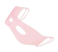 POPETPOP Mascarilla de Silicona para Masaje Ocular Fijación de Parche para Ojos, Máscara Fijadora Anti-desprendimiento Color Rosa, Reutilizable y Ergonómica para Aliviar Fatiga Visual