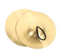 POPETPOP Material Didáctico sobre Platillos de Dedo Platillos de Mano Pequeños para Interpretación Instrumentos de Percusión de Cobre para Fiestas de Baile Color Aleatorio