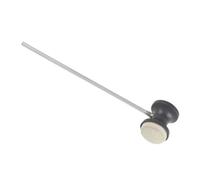 POPETPOP Maza de Pedal de Bombo y Fieltro, Accesorios para Batería Ligera y Resistente Mango de Acero Inoxidable Negra, Adecuado para Instrumentos de Percusión