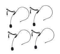 POPETPOP Micrófono de Diadema Cable Conector Roscado 4 Piezas Diseño Compacto y Ligero Compatible Amplificador de Voz Adecuado para Enseñanza y Presentaciones