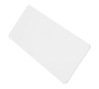 POPETPOP Micrófono Inalámbrico con Clip para Solapa, Placa Ciega Acrílica Rectangular de 18x7,5 Cm, Accesorio para Entrevistas, Soporte Portátil para Micrófonos de Prensa y Eventos