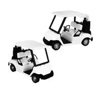 POPETPOP Mini Carritos de Golf de Juguete de Aleación 2 Piezas Vehículos Decoración de Tartas Juguetes para Niños Juegos Imaginativos para Entusiastas del Golf
