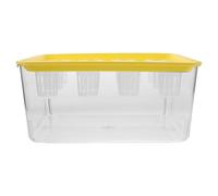 POPETPOP Mini Huerto Hidropónico con Jardinera Tipo Pecera de Plástico y Tapa, Diseño Integrado para Cultivo de Plantas y Peces en Interior como Decoración