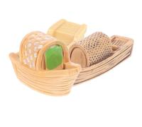 POPETPOP Miniatura de Barco de Resina Estilo Jiangnan, Adorno Decorativo para Casas de Muñecas, Microescenario Temático Chino, Figura Detallada para Jardineras y Escritorio, Accesorio