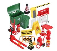 POPETPOP Miniatura de Barricadas de Tráfico de de Obstáculos y de Carretera para y Enseñanza Aula