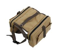 POPETPOP Mochila para Perros de Senderismo y Camping, Mochila Deportiva Ajustable de Lona Resistente, Tamaño Mediano, para Actividades al Aire Libre, Jauría de Perros y Mascotas Adultas