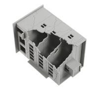 POPETPOP Modelo Arquitectónico de Plástico de Edificio en Ruinas 1:144 Ensamblaje Fácil y Diseño Desolado para Decoración de Micro Paisaje Ferroviario
