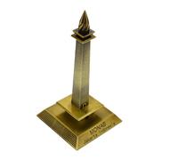 POPETPOP Modelo De La Torre De Indonesia Gemelas Torre China Estatua De Bronce Centro De Comercio Estatua El Mundo Es Tuyo Torre del Reloj De Los Gemelos Recuerdos De