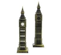 POPETPOP Modelo de Metal Big Londres Adorno de Escritorio Decoración Hogar Torre Reloj Emblemática Figura Arquitectura