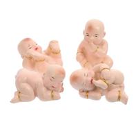 POPETPOP Modelo de Resina Decorativo y Ligero, 4 Piezas para Mesa de Arena, Adecuado para Decoración y Colección en Juegos de Psicoterapia