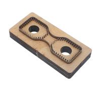 POPETPOP Molde Cortador de Cuero de Gran Plantilla de Cabeza de Correa de Madera Troquel Afilado para Tiras de Piel Herramienta DIY Resistente y Práctica para Manualidades