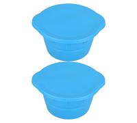 POPETPOP Molde de Silicona para Cubitos de Hielo Redondo, Diseño Plegable y Ahorro de Espacio, Capacidad 3.6l, Liberación Antiadherente, Adecuado para Uso en Spa y Exterior, Pack de 2