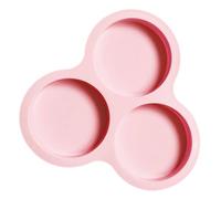 POPETPOP Molde de Silicona para Huevos y Muffins para Freidora de Aire Molde Redondo de 10 CM DIY Color Rosa Apto para Horno y Postres Caseros