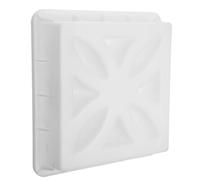 POPETPOP Molde para Ladrillo Hueco de Plástico, 35x35x7,5cm, Blanco, para Vertido DIY de Hormigón, Decoración de Caminos, Patios y Muros