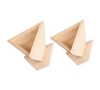 POPETPOP Moldeadora de Bolas de Arroz de Madera Beige 2 Piezas para Hacer Zongzi, Fácil de Usar No Deja Residuos, Adecuado para Cocina Casera