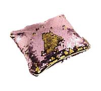 POPETPOP Monedero y Neceser De Moda Lentejuelas Bolso De Mano Creativo Cremallera Resistente para Guardar Monedas para Mujer Colores Mixtos como Rosa y Amarillo