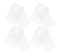 POPETPOP Niveladores de Muebles Ajustables de Goma, Cuñas Triangulares Transparentes para Mesa y Refrigerador, 8 Piezas Protección para Suelo y Combinación de Tamaños para Armarios