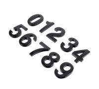 POPETPOP Números de Casa Adhesivos 3d 10 Piezas Negro 5 Cm Impermeables para Puerta, Buzón y Letrero de Habitación, Pegatinas Numéricas Autoadhesivas para Uso en Interiores y Exteriores