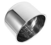 POPETPOP Olla Arrocera Interior Inoxidable 6L Repuesto para Cocción de Arroz Recipiente Antiadherente para Accesorios de Cocina