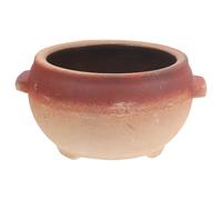 POPETPOP Olla de Barro para Guisar de 700 Ml Resistente al Calor, Cazuela Casera Multifuncional para Estofados y Fideos de Arroz, Utensilio de Cocina sin Tapa para Uso Doméstico