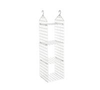 POPETPOP Organizador Armario Colgante Plegable Color Claro, Estante Plástico de 3 Niveles, Ventilado y Resistente, para Ropa y Accesorios, Adecuado para Dormitorio y Ahorro de Espacio