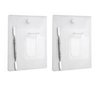 POPETPOP Paletas de Maquillaje Acrílicas Transparentes con Espátulas, 4 Piezas, Paletas de Mano Cuadradas para Mezclar Bases, Primers y Sombras, Herramienta Cosmética Profesional para Uso