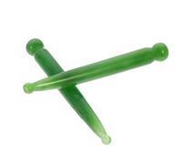 POPETPOP Palos de Masaje para Acupresión 2 Unidades, Herramienta Manual de Resina Verde, Compactos y Portátiles, para Masaje Facial Pies, Alivio de Tensión, Uso en Hogar y Bienestar