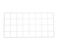 POPETPOP Panel de Rejilla Metálica de Pared 40x20 Cm Color Gris Claro para Exhibición de Fotos y Decoración del Hogar, Estructura de Alambre Reforzado, Organizador Versátil para Sala,