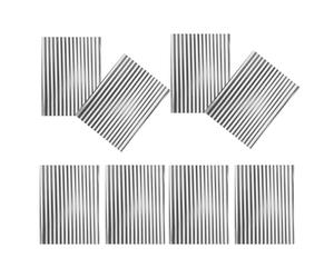 POPETPOP Paneles de Aluminio Corrugado para Techo de Mini Casa de Muñecas, 8 Piezas, Material Flexible y Ligero para Construcción de Modelos y Dioramas, Azulejos Realistas para Techos