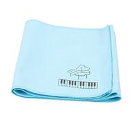 POPETPOP Paño Protector De Teclado De Piano De Poliéster Doble Faz, Tamaño 15x125 Cm, Color Azul, Cubierta Antipolvo Plegable Para Teclado De Piano, Protección Contra Suciedad y Desgaste