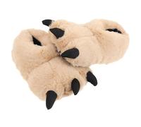 POPETPOP Pantuflas Calientes De Felpa Garras Estilo Dibujos Animados Cálidas Para Invierno Zapatos Peluche Para Uso Casa Adulto Mujer