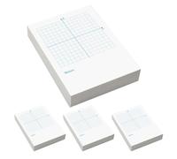 POPETPOP Papel Cuadriculado Papel Resistente y Doble Uso 4 Cuadernos 100 Hojas por Cuaderno para Ejercicios Educativos para Matemáticas Ejes X-y