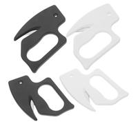 POPETPOP Paquete de 4 Cuchillos Multiusos para Abrir Sobres y Paquetes Diseño Creativo, Acero Inoxidable y Pp, Adecuado para Uso en Oficina y Hogar