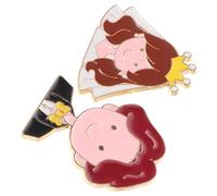 POPETPOP Par de Broches de Metal para Boda Diseño Único que Resalta el Cariño los Novios y Añade Alegría en Celebraciones y Fiestas Nupciales
